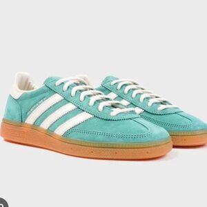 Adidas Handball Spezial Teal and White Shoes